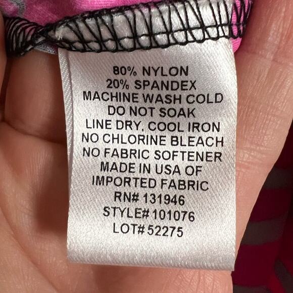 Jude Connally Knit Sleeveless Pink Black White Pattern Dress - Picture 3 of 4